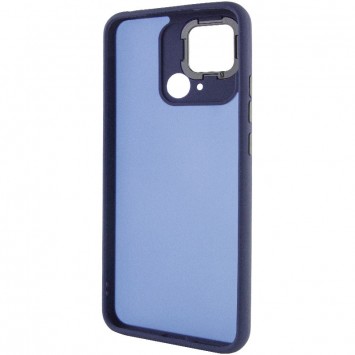 Чехол TPU+PC Lyon Frosted для Xiaomi Redmi 10C, Navy Blue - изображение 2