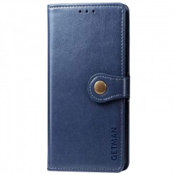 Кожаный чехол книга GETMAN Gallant (PU) для Samsung Galaxy A13 4G, Синий