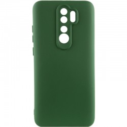 Чехол Silicone Cover Lakshmi Full Camera (A) для Xiaomi Redmi Note 8 Pro, Зеленый / Dark green