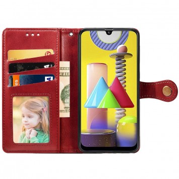 Кожаный чехол книжка GETMAN Gallant (PU) для Samsung Galaxy A13 4G, Красный - Samsung Galaxy A13 4G - изображение 3