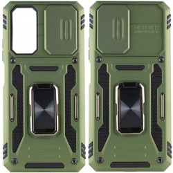 Ударостійкий чохол Camshield Army Ring для Xiaomi Redmi 10, Оливковый / Army Green