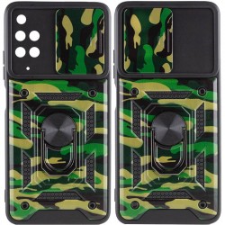 Ударопрочный чехол Camshield Serge Ring Camo для Xiaomi Redmi 10, Зеленый / Army Green