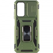 Ударостійкий чохол Camshield Army Ring для Xiaomi Redmi 10, Оливковый / Army Green