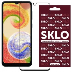 Защитное стекло SKLO 3D (full glue) для Samsung Galaxy A04/A04s/A04e, Черный