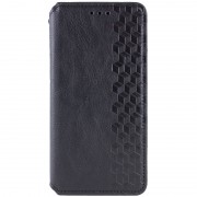 Шкіряний чохол книжка GETMAN Cubic (PU) для Samsung Galaxy A04s, Чорний