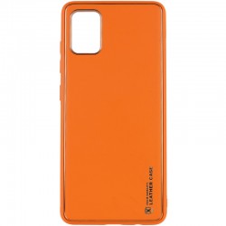 Кожаный чехол Xshield для Samsung Galaxy A04s, Оранжевый / Apricot