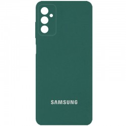 Чехол Silicone Cover Full Camera (AA) для Samsung Galaxy A04s, Зеленый / Pine green