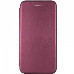 Кожаный чехол (книжка) Classy для Samsung Galaxy A04e, Бордовый