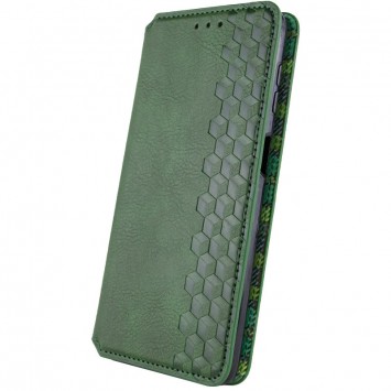 Кожаный чехол книга GETMAN Cubic (PU) для Samsung Galaxy A04s, Зеленый - Samsung Galaxy A04s - изображение 3