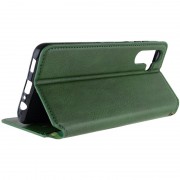 Кожаный чехол книга GETMAN Cubic (PU) для Samsung Galaxy A04s, Зеленый