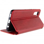 Кожаный чехол книга GETMAN Cubic (PU) для Samsung Galaxy A04s, Красный