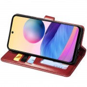 Кожаный чехол книга GETMAN Gallant (PU) для Samsung Galaxy A04s, Красный