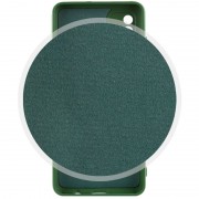Чохол Silicone Cover Lakshmi Full Camera (A) для Samsung Galaxy A04e, Зелений / Dark green