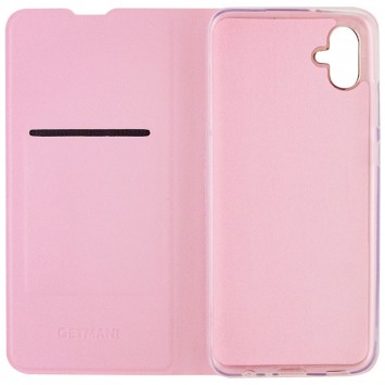 Кожаный чехол книжка GETMAN Elegant (PU) для Samsung Galaxy A04e, Розовый - Samsung Galaxy A04e - изображение 3