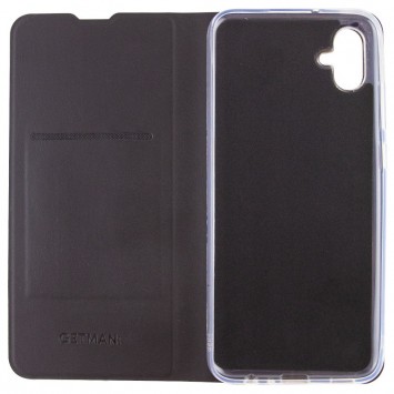 Кожаный чехол книжка GETMAN Elegant (PU) для Samsung Galaxy A04e, Черный - Samsung Galaxy A04e - изображение 2
