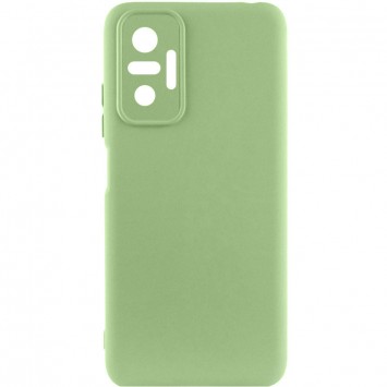 Чехол Silicone Cover Lakshmi Full Camera (A) для Xiaomi Redmi Note 10 Pro / 10 Pro Max, Зеленый / Pistachio