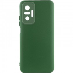 Чохол Silicone Cover Lakshmi Full Camera (A) для Xiaomi Redmi Note 10 Pro / 10 Pro Max, Зелений / Dark green