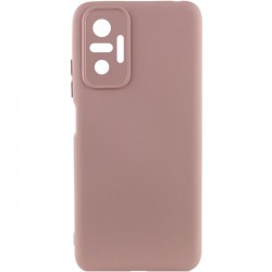 Чехол Silicone Cover Lakshmi Full Camera (A) для Xiaomi Redmi Note 10 Pro / 10 Pro Max, Розовый / Pink Sand