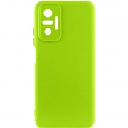 Чехол Silicone Cover Lakshmi Full Camera (A) для Xiaomi Redmi Note 10 Pro / 10 Pro Max, Салатовый / Neon Green