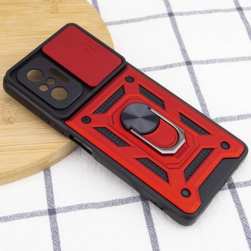 Ударопрочный чехол Camshield Serge Ring для Xiaomi Redmi Note 10 Pro / 10 Pro Max, Красный - Чехлы для Redmi Note 10 Pro Max - изображение 3