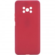Силиконовый чехол Candy Full Camera для Xiaomi Poco X3 NFC / Poco X3 Pro, Красный / Camellia