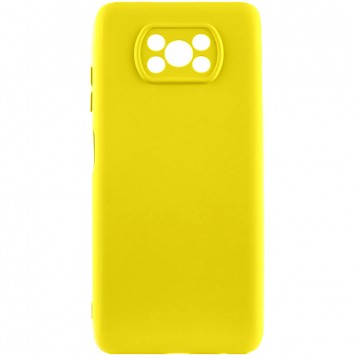 Чехол Silicone Cover Lakshmi Full Camera (A) для Xiaomi Poco X3 NFC / Poco X3 Pro, Желтый / Flash