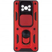 Ударопрочный чехол Camshield Serge Ring для Xiaomi Poco X3 NFC / Poco X3 Pro, Красный