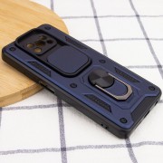 Ударопрочный чехол Camshield Serge Ring для Xiaomi Poco X3 NFC / Poco X3 Pro, Синий