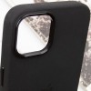 Чехол Silicone Case Metal Buttons (AA) для Apple iPhone 14 (6.1"), Черный / Black