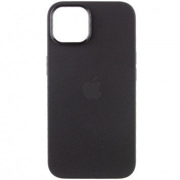 Чохол Silicone Case Metal Buttons (AA) для Apple iPhone 14 (6.1"), Чорний / Black - зображення 1 