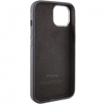 Чохол Silicone Case Metal Buttons (AA) для Apple iPhone 14 (6.1"), Чорний / Black - зображення 3 