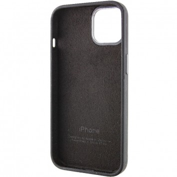 Чохол Silicone Case Metal Buttons (AA) для Apple iPhone 14 (6.1"), Чорний / Black - зображення 4 