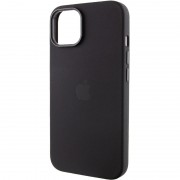 Чохол Silicone Case Metal Buttons (AA) для Apple iPhone 14 (6.1"), Чорний / Black