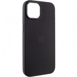 Чехол Silicone Case Metal Buttons (AA) для Apple iPhone 14 (6.1"), Черный / Black