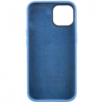 Чехол Silicone Case Metal Buttons (AA) для Apple iPhone 14 (6.1"), Синий / Blue Jay - Чехлы для iPhone 14 - изображение 5