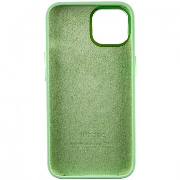 Чохол Silicone Case Metal Buttons (AA) для iPhone 14, Зелений / Pistachio - Чохли для iPhone 14 - зображення 5 