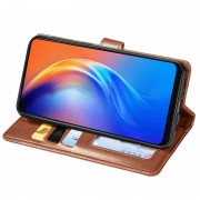 Кожаный чехол книжка GETMAN Gallant (PU) для Samsung Galaxy A31, Коричневый