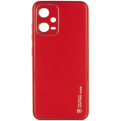 Кожаный чехол Xshield для Xiaomi Poco X5 5G / Redmi Note 12 5G, Красный / Red