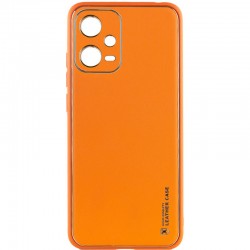 Кожаный чехол Xshield для Xiaomi Poco X5 5G / Redmi Note 12 5G, Оранжевый / Apricot