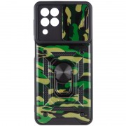 Протиударний чохол для Samsung Galaxy M53 5G Camshield Serge Ring Camo Зелений / Army Green