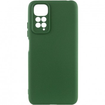 Чехол Silicone Cover Lakshmi Full Camera (A) для Xiaomi Redmi Note 11 (Global) / Note 11S, Зеленый / Dark green