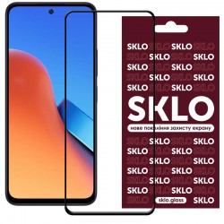 Защитное стекло SKLO 3D (full glue) для Xiaomi Redmi 12 / Poco M6 Pro, Черный