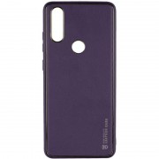 Кожаный чехол Xshield для Xiaomi Redmi Note 7 / Note 7 Pro / Note 7s, Фиолетовый / Dark Purple