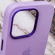 Чехол Silicone Case Metal Buttons (AA) для Apple iPhone 13 Pro Max (6.7"), Сиреневый / Lilac
