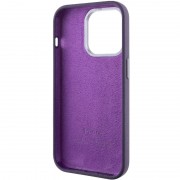 Чехол Silicone Case Metal Buttons (AA) для Apple iPhone 13 Pro Max (6.7"), Фиолетовый / Elderberry