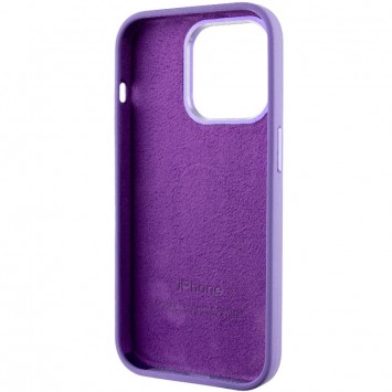 Чехол Silicone Case Metal Buttons (AA) для Apple iPhone 13 Pro Max (6.7"), Фиолетовый / Iris - Чехлы для iPhone 13 Pro Max - изображение 5
