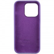 Чохол Silicone Case Metal Buttons (AA) для Apple iPhone 13 Pro Max (6.7"), Фіолетовий / Iris