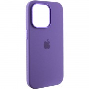 Чехол Silicone Case Metal Buttons (AA) для Apple iPhone 13 Pro Max (6.7"), Фиолетовый / Iris