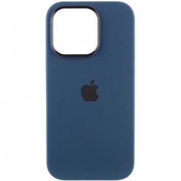 Чохол Silicone Case Metal Buttons (AA) для Apple iPhone 13 Pro Max (6.7"), Синій / StromBlue - Чохли для iPhone 13 Pro Max - зображення 1 