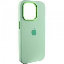 Чохол Silicone Case Metal Buttons (AA) для Apple iPhone 13 Pro Max (6.7"), Зелений / Pistachio